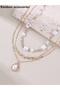 Pack of 3 - Gold Faux Pearl Layered Necklace - 4