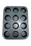 12-Cavity Muffin Cake Mold Non-Stick Cupcake Tray – Oven Safe Metal - 2