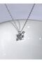 White Zircon Stone Heart - Arrow Eros Necklace - 3