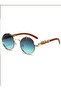 Round Double Bridge Sunglasses - 5