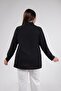 Plus Size Women's Stone Detailed Shirt Black - 8