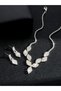 2-Piece Embellished Necklace And Earrings Jewelry Set - 5