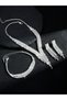 3-Piece Embellished Necklace, Bracelet And Earrings Jewelry Set - 4