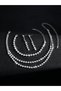 3-Piece Embellished Necklace, Bracelet And Earrings Jewelry Set - 6