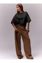 Oversize Fit Comfortable Stylish 100% Cotton Women's T-Shirt - 4