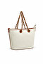 Crossbody Women's Bag White-Tan 6054 - 3