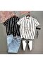 Men's Knitted Fabric Short Sleeve Shirt and Baggy Pants 2-Piece Combination - 2