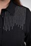 Plus Size Women's Stone Detailed Shirt Black - 6