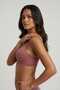 Rose Dried Lace Underwire Supported Bra - Padded Stylish Design Everyday and Special Occasion Bra - 5