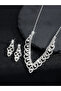 2-Piece Embellished Necklace And Earrings Jewelry Set - 5