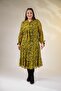 Plus Size Tie-Detail Neck Dress Yellow - 4