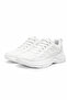 Unisex White Anorak Thick Sole Daily Walking Shoes Sneaker
