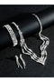 3-Piece Embellished Necklace, Bracelet And Earrings Jewelry Set - 6