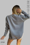 Unisex Forever Printed Crew Neck Hoodless Oversized 100% Cotton Combed Cotton Sweatshirt - 3