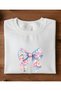 Floral Bow Print Mother-Daughter Matching T-Shirt (Add 2 Items to Make a Matching Set) - 4