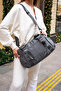 Sanmorris Women's Waterproof 5-Compartment Crossbody Hand and Shoulder Bag - 7