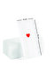 Red Heart Printed Serving Napkins - 20 Pieces - 6
