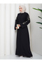 Embroidered Abaya Tight-Faitted Clothing Women's Ferace Dress - 3