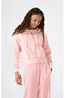 Icons Wash Full Zip Hoodie Sweatshirt Pembe Kadın Sweatshirt - 118206-PS212