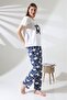 Women's Printed Pajama Set – Top & Bottom Set – Comfortable Loungewear – Soft Cotton Fabric - 6