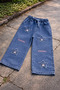 Kuromi Patterned Girls' Lycra Jeans |   Fully Elasticated Adjustable Waist Wide Leg - 3