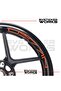 Cfmoto 450nk wheel rim sticker set - 8 piece inner wheel decal