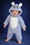 Winter Sweet Cute Figured Plush Baby Jumpsuit