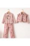 Girl's Hearted Bodysuit Denim Jeans Set - 2