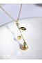 Gold Color Rose Necklace - 2