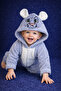 Winter Sweet Cute Figured Plush Baby Jumpsuit - 5