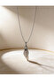 Steel Necklace Palestine Map with Palestine Written Silver Stainless Steel Chain Unisex 44 cm - 3