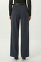 Belted Wide Leg Stretchy Knitted Trousers Lzv0045 Smoked - 6