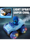 Light & Spray Cartoon Car Toy with LED Flashing Wheels, Music & 360° Universal Movement - 5