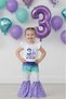 Girl's Mermaid Themed Birthday Tights Set 1-5 Years 12502 - 4