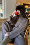 Mink Knitted Knitwear Set - 98078 - 5