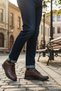 Brown Genuine Leather Anatomical Gel Sole Men's Casual Shoes 901 m - 3