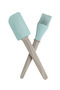 Silicone Spatula and Egg Brush Beige Blue 26 cm - 8