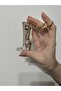White Stone Keychain & Bag Charm with Boot Figure – Stylish Bag Ornament - 4