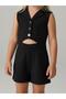 Girl's Low-Cut Detailed Design Jumpsuit - 3