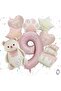 Retro Colors Concept Birthday Party Set Age-9