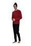 Men's Burgundy Pajama Set 18847 - 3