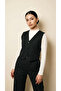 Women's Black Striped Vest Top and Bottom 3-Piece Set - 5