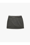 Standard Waist Belted Mini Skirt with Shorts - 4
