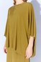 Women's Oil Green 172 Low-Sleeve Blouse and Long Pique Modal Skirt Set - 6