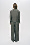Women's Modern Waist-Tied Zippered Solid Color Viscose Jacket - 5