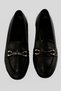 Women's Loafer Gold Buckle Casual Shoes Elio Black - 3