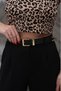 Gold Buckle End Set Trouser Belt Jeans Belt Jacket Belt Dress Belt Shirt Belt - 4