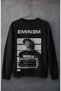 Unisex Oversize Eminem Detroit Police Department Printed Crew Neck Hoodless Sweatshirt