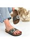 Zooy Green Nubuck Slippers - 5