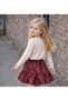 Girl's Leather Skirt with Chain Detail - 3